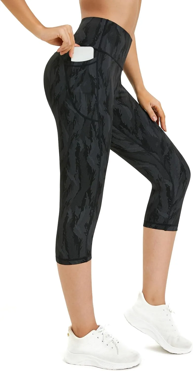 Munvot Womens Leggings Tummy Control Yoga Pants,Capri Leggings for Women high Waisted Leggings