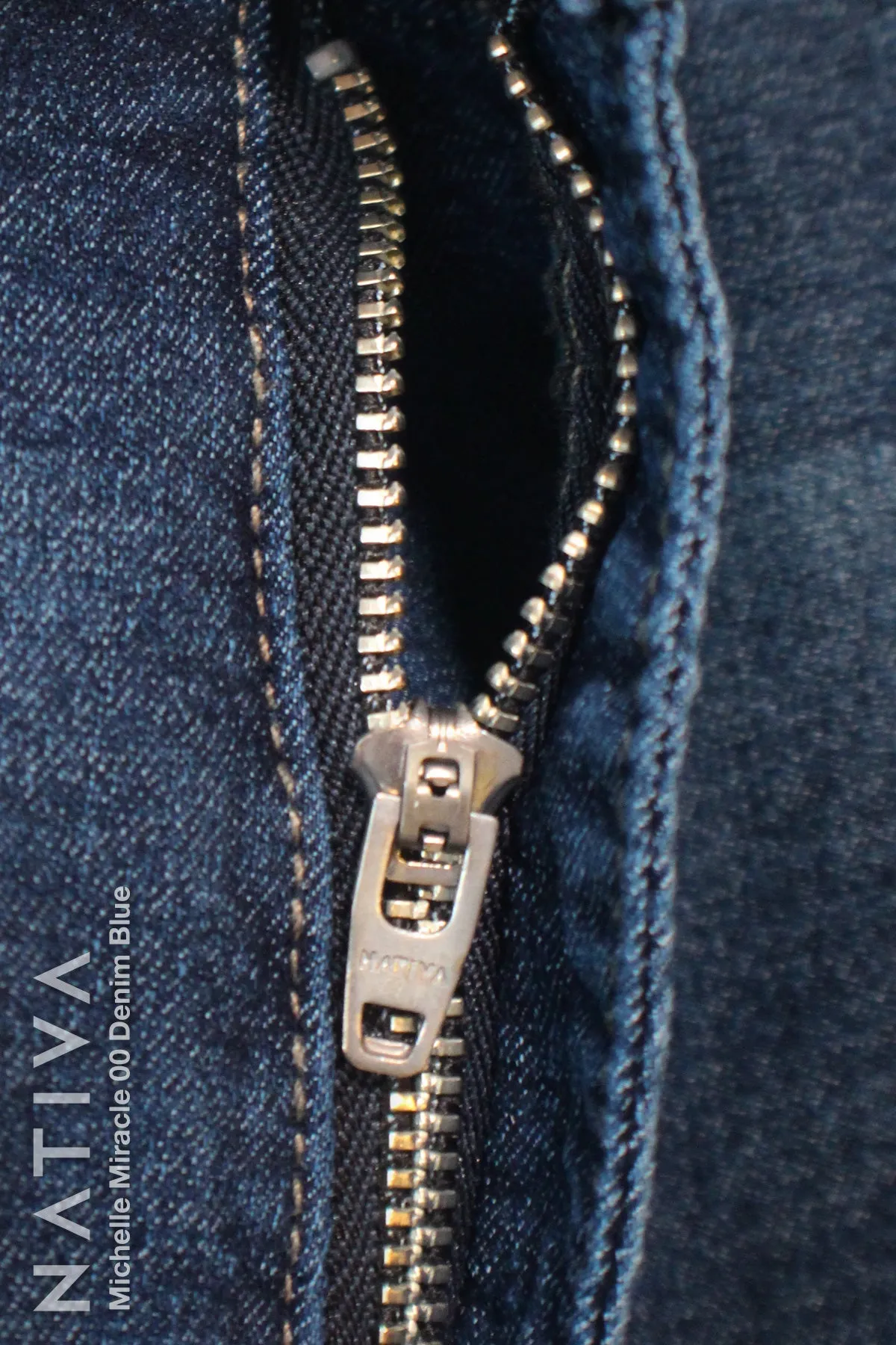 NATIVA, STRETCH JEANS. MICHELLE MIRACLE 00 DENIM BLUE, High Shaping Capacity, Extreme Motion, Hi-Rise Super Skinny Jeans