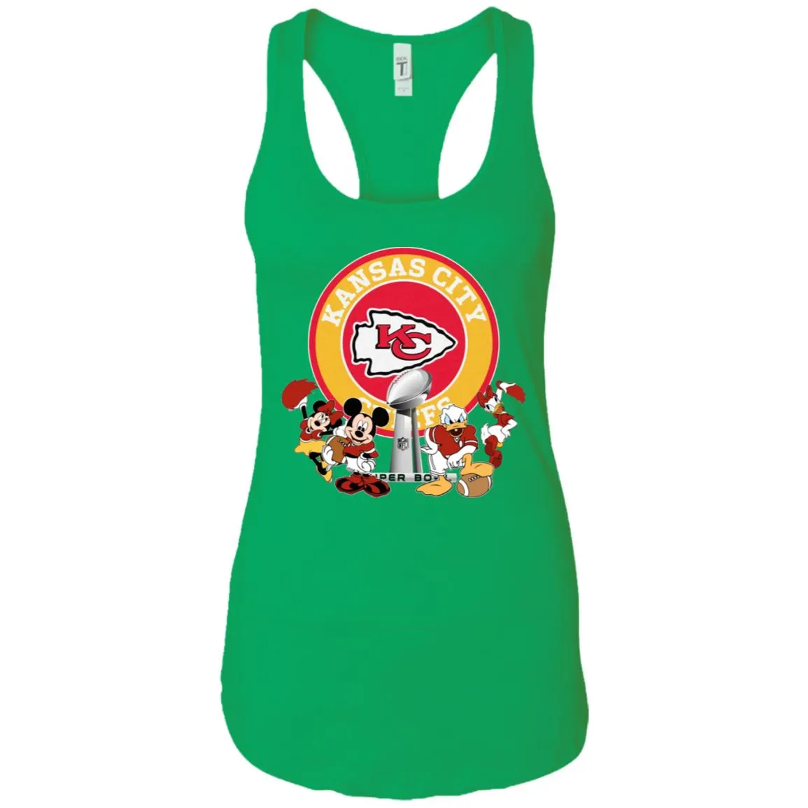 Nfl – Kansas City Chiefs Super Bowl 2019 Mickey Mouse Minnie Mouse Donald Duck Daisy Duck Football Women Tank Top