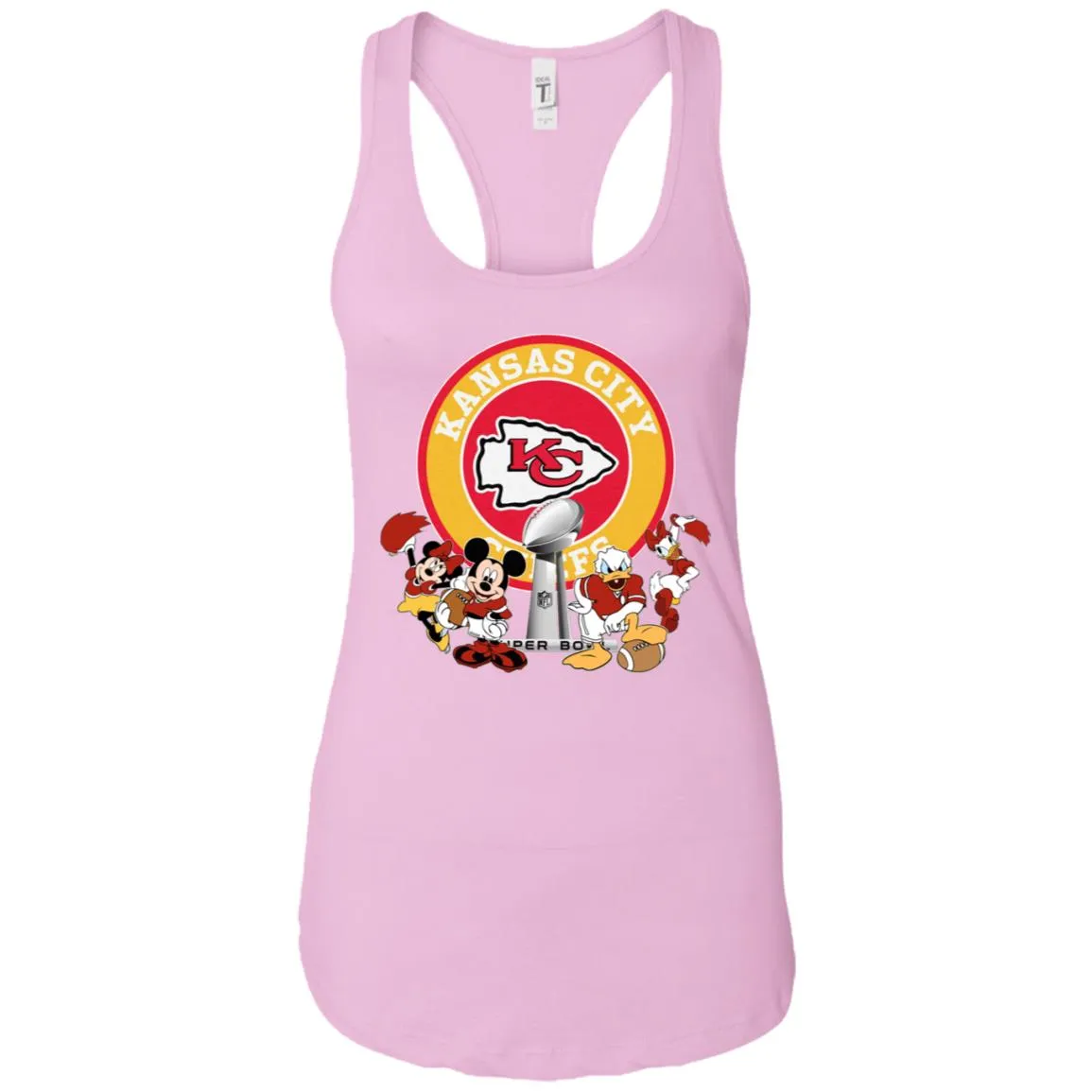 Nfl – Kansas City Chiefs Super Bowl 2019 Mickey Mouse Minnie Mouse Donald Duck Daisy Duck Football Women Tank Top