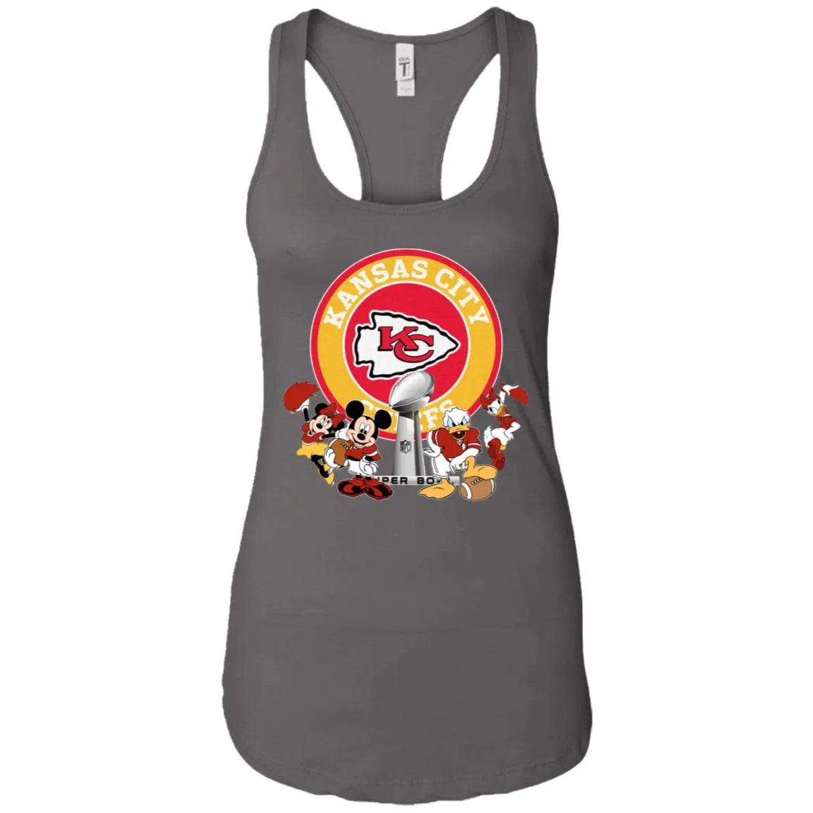 Nfl – Kansas City Chiefs Super Bowl 2019 Mickey Mouse Minnie Mouse Donald Duck Daisy Duck Football Women Tank Top