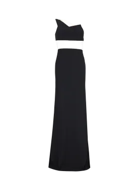 one-shoulder maxi dress