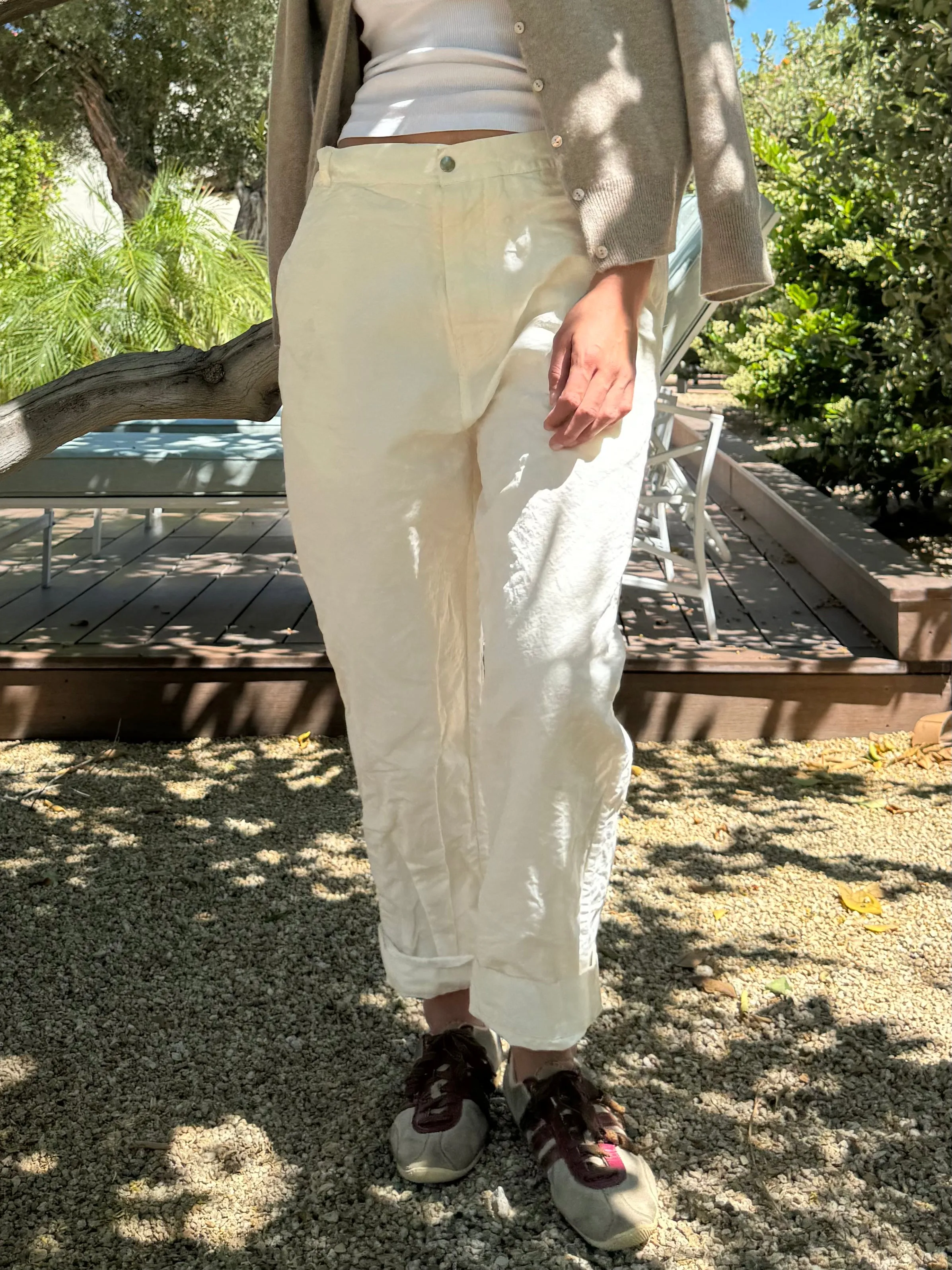 PANTS TWISTED CREAM