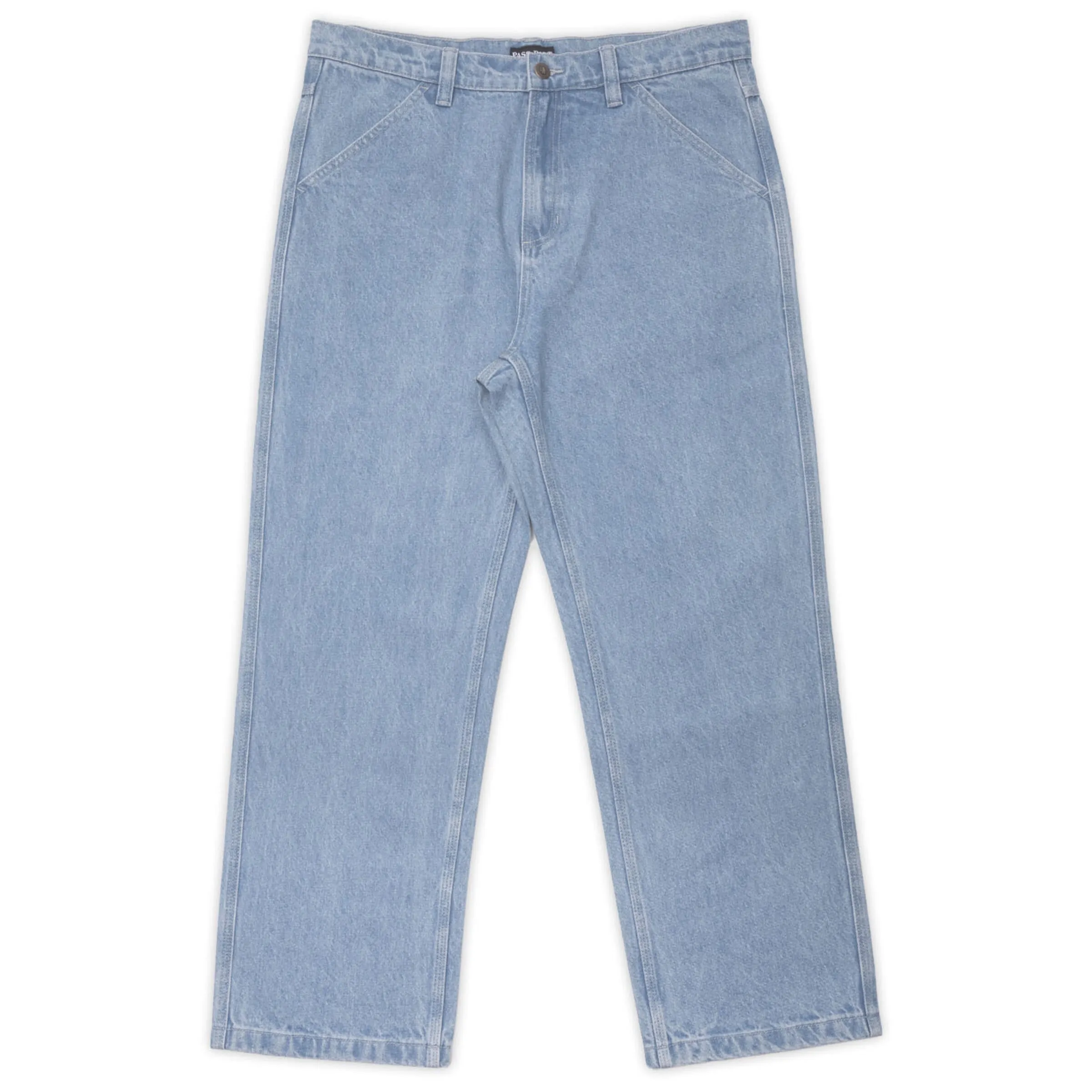 Pass-Port Workers Club Denim Jean: Washed Light Indigo