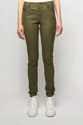 Phlame Cuir Froisse Leather Pants - Picket