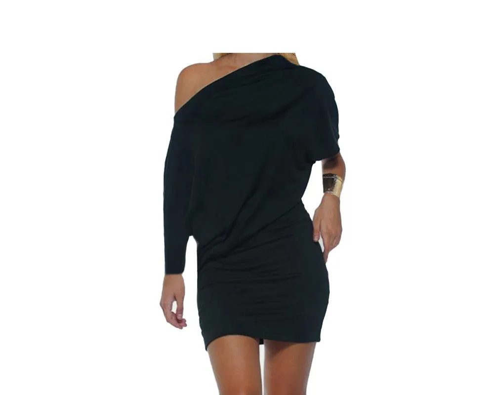Purpureus Mauve off-shoulder style dress - The Soho