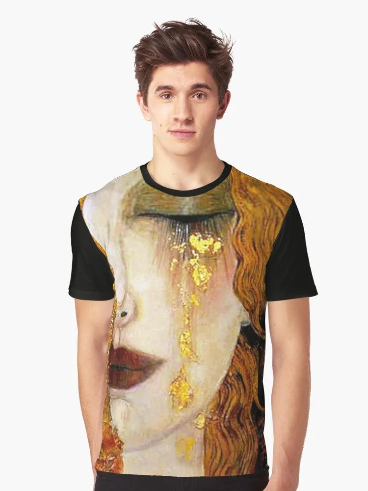 "Freya's Tears" by Gustav Klimt | Art Nouveau Symbolism Graphic T-Shirt