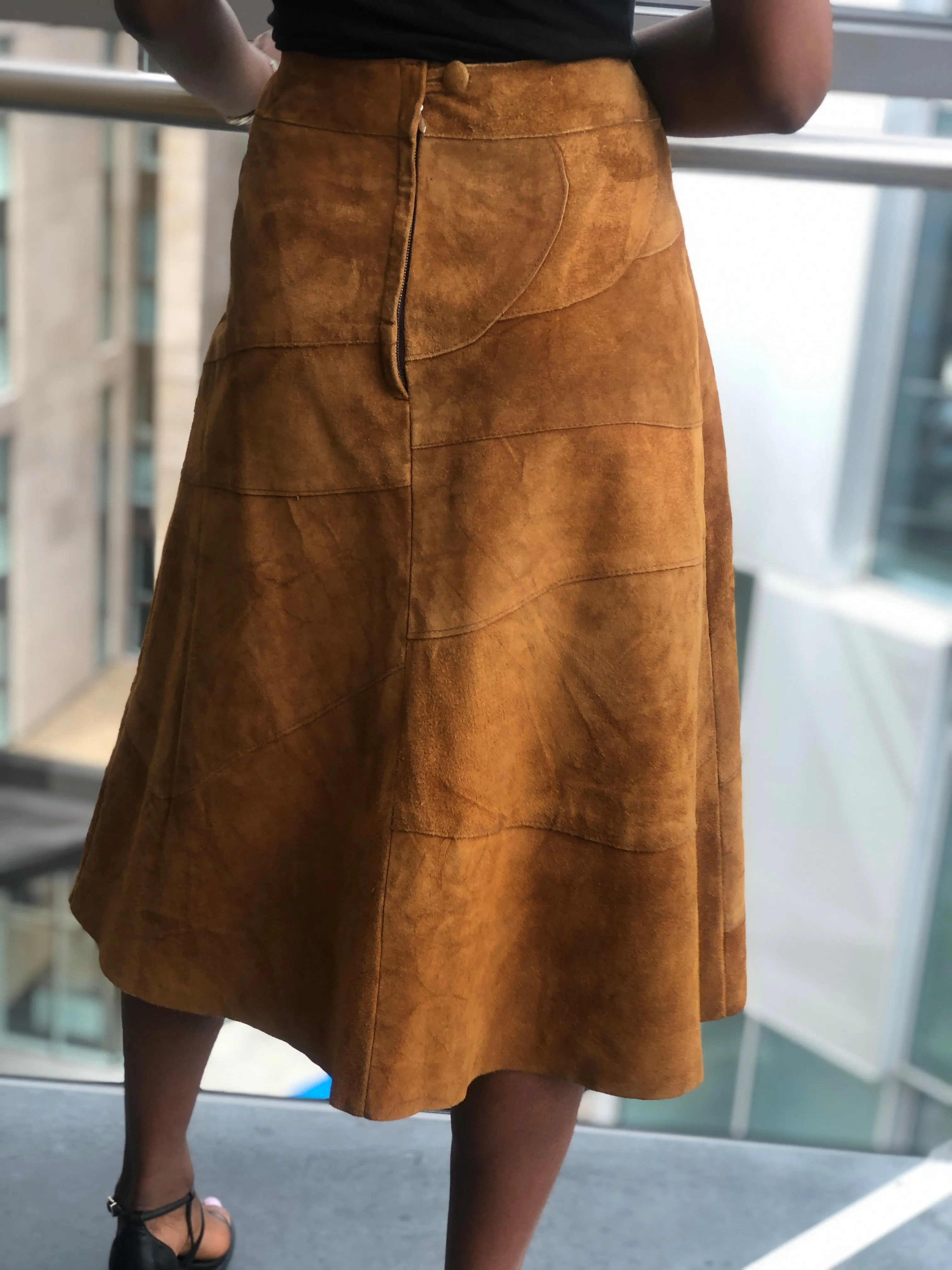 Riley suede skirt