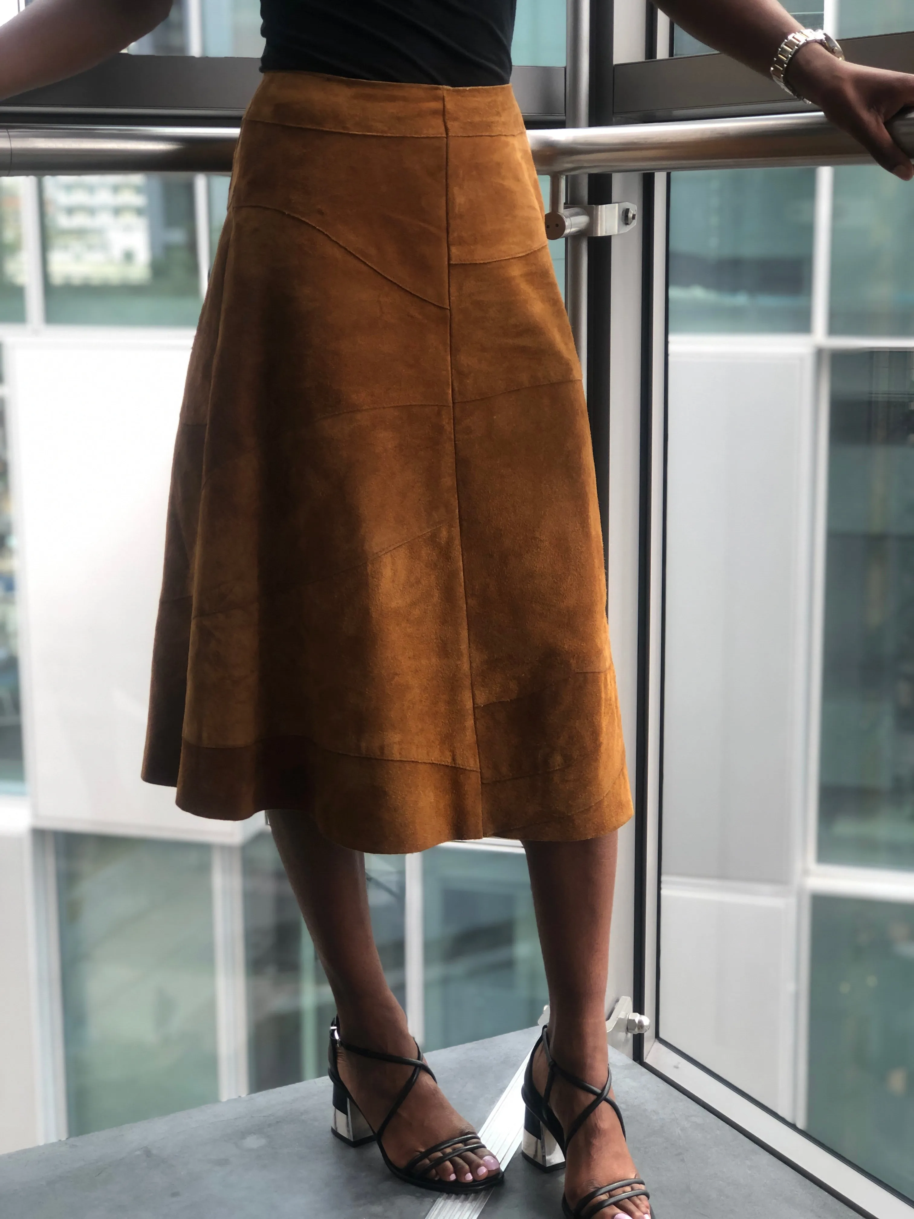 Riley suede skirt