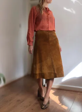 Riley suede skirt