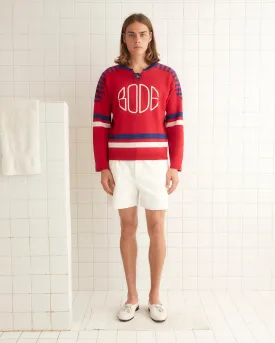 Rink Sweater - Red/Cream