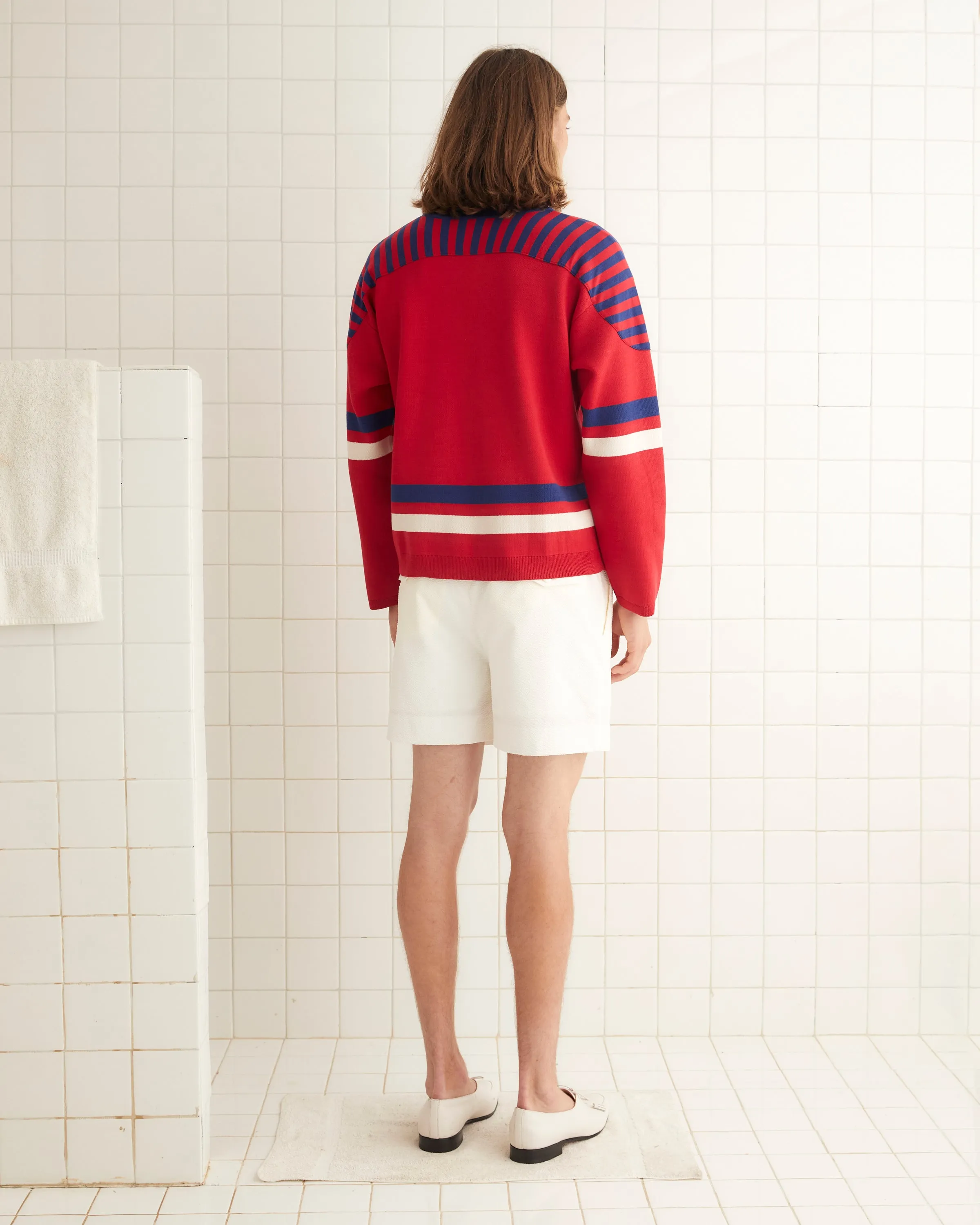 Rink Sweater - Red/Cream