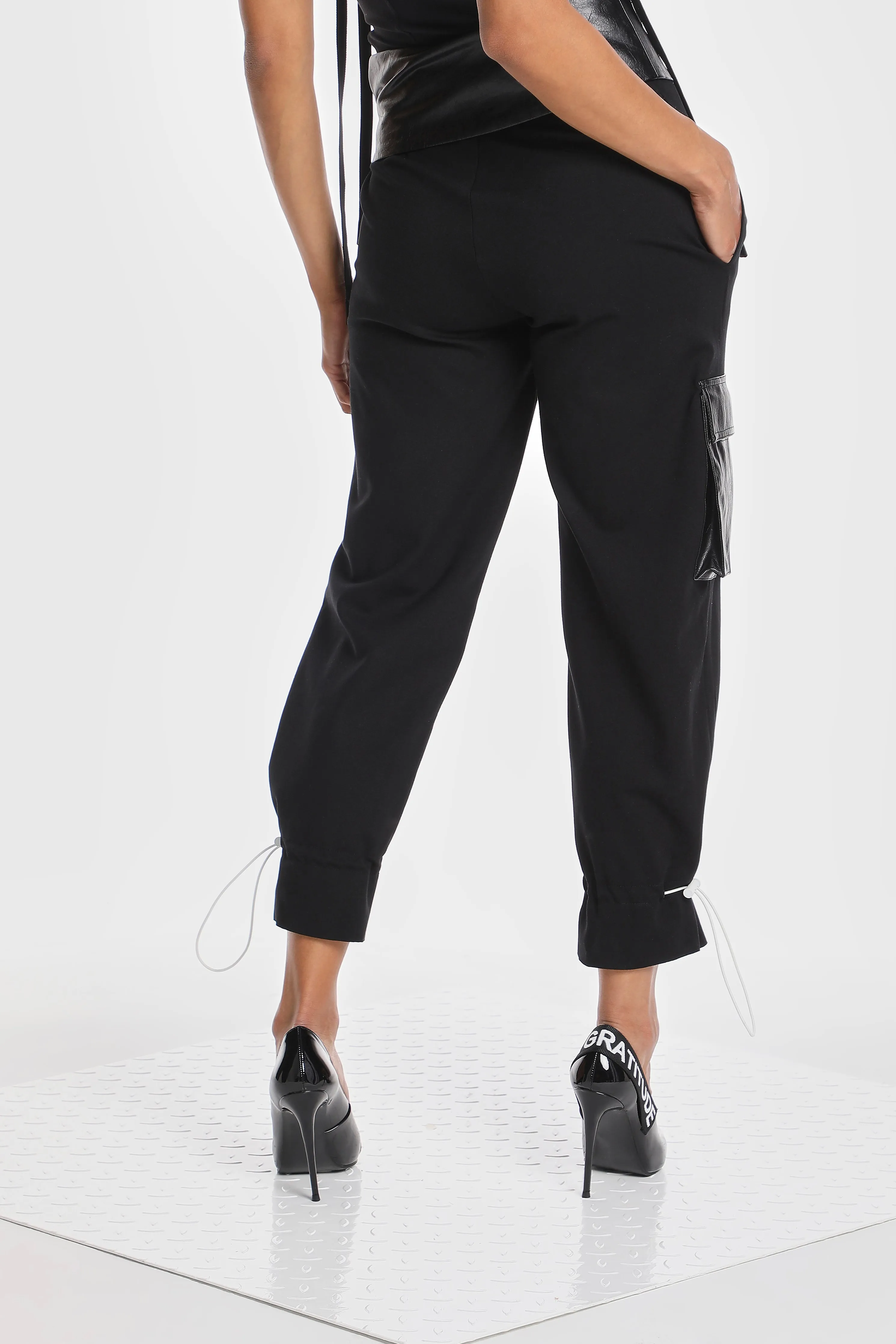 ROMA SLANTED WAIST TRACKSUIT PANTS