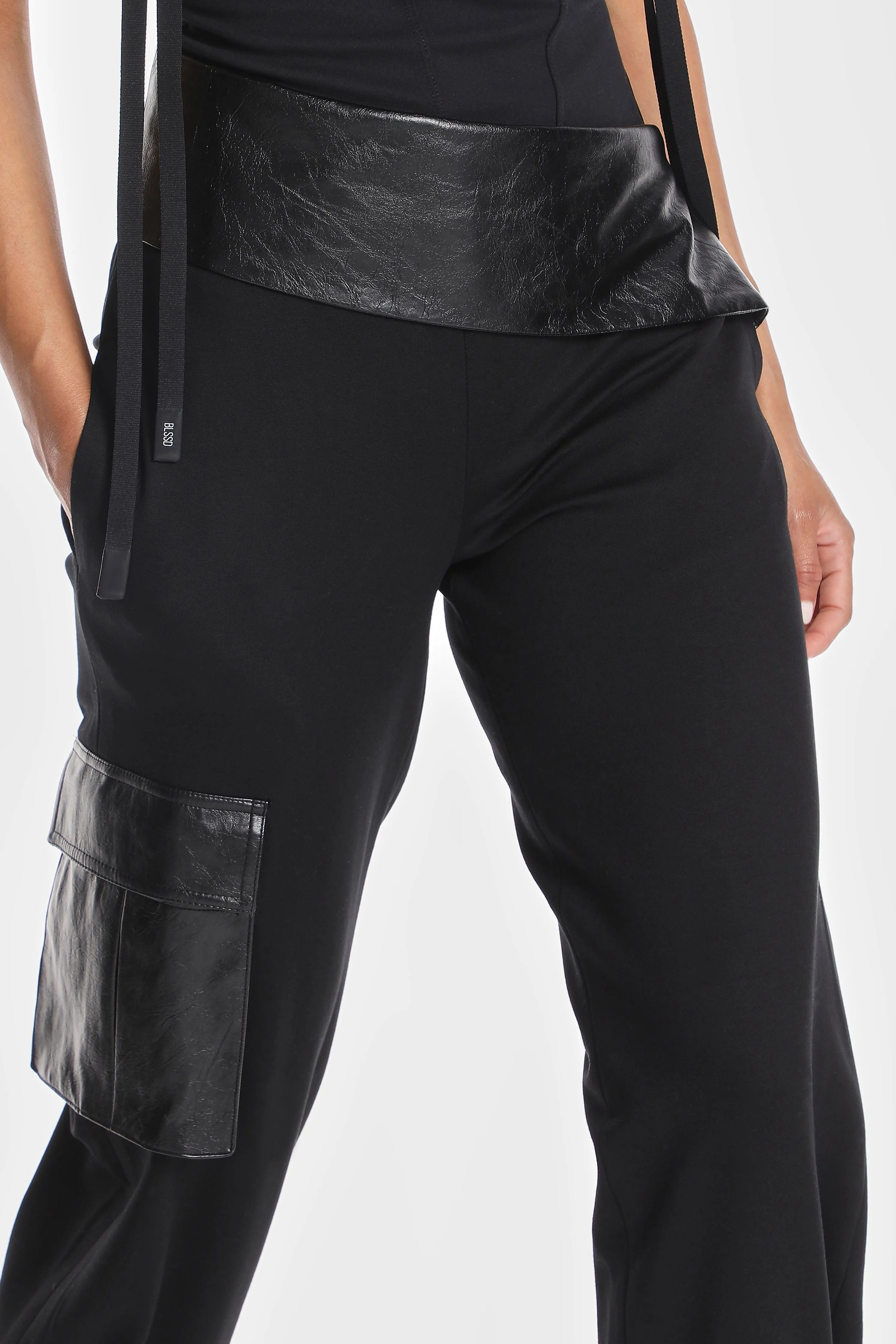 ROMA SLANTED WAIST TRACKSUIT PANTS