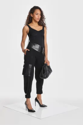 ROMA SLANTED WAIST TRACKSUIT PANTS