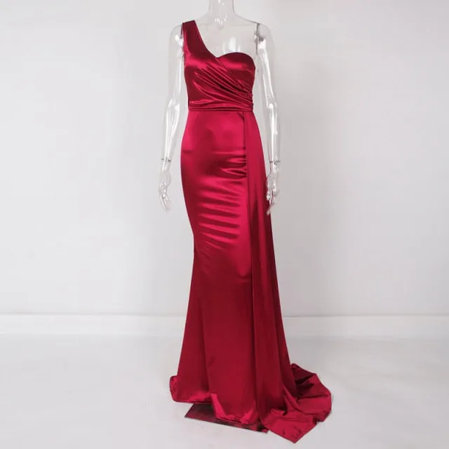 Stylemein - One Shoulder Maxi Dress