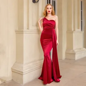 Stylemein - One Shoulder Maxi Dress