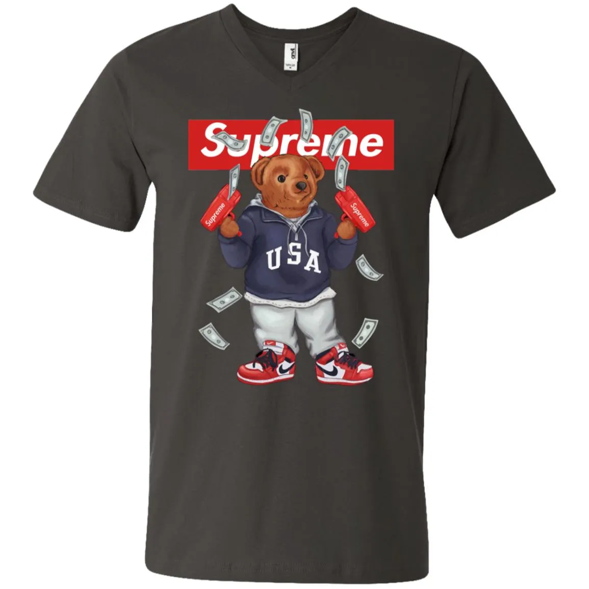 Supreme Bear Hot Trending T-shirt Men V-Neck T-Shirt