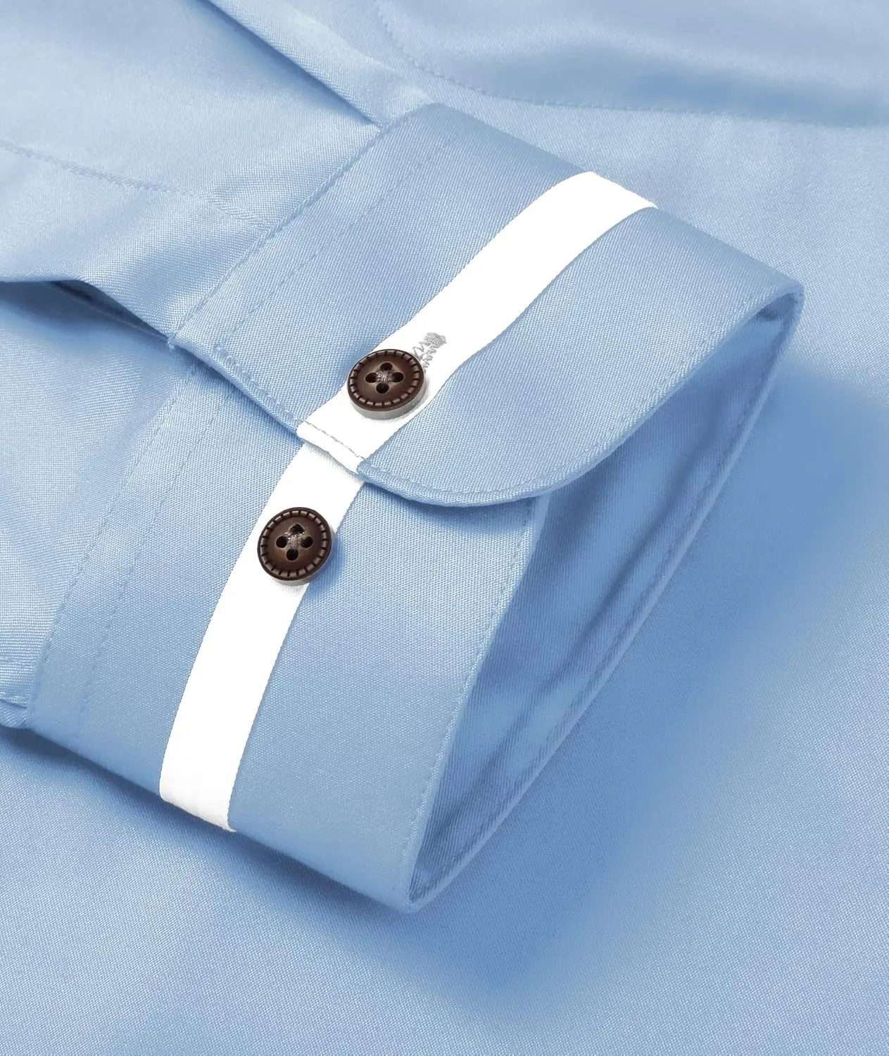 SWISSWELL Mandarin Collar Dress Shirt for Men Clergy Shirt Collarless Button Down Business Casual Shirts