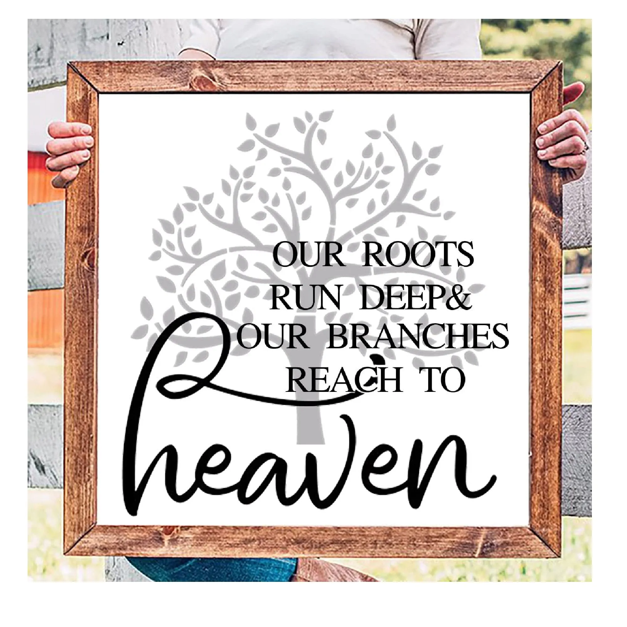 Tree Stencils | Small Painting Stencil, 6 Inch Nature Plant Stencils | Plastic Drawing Templates For Canvas Board Sign