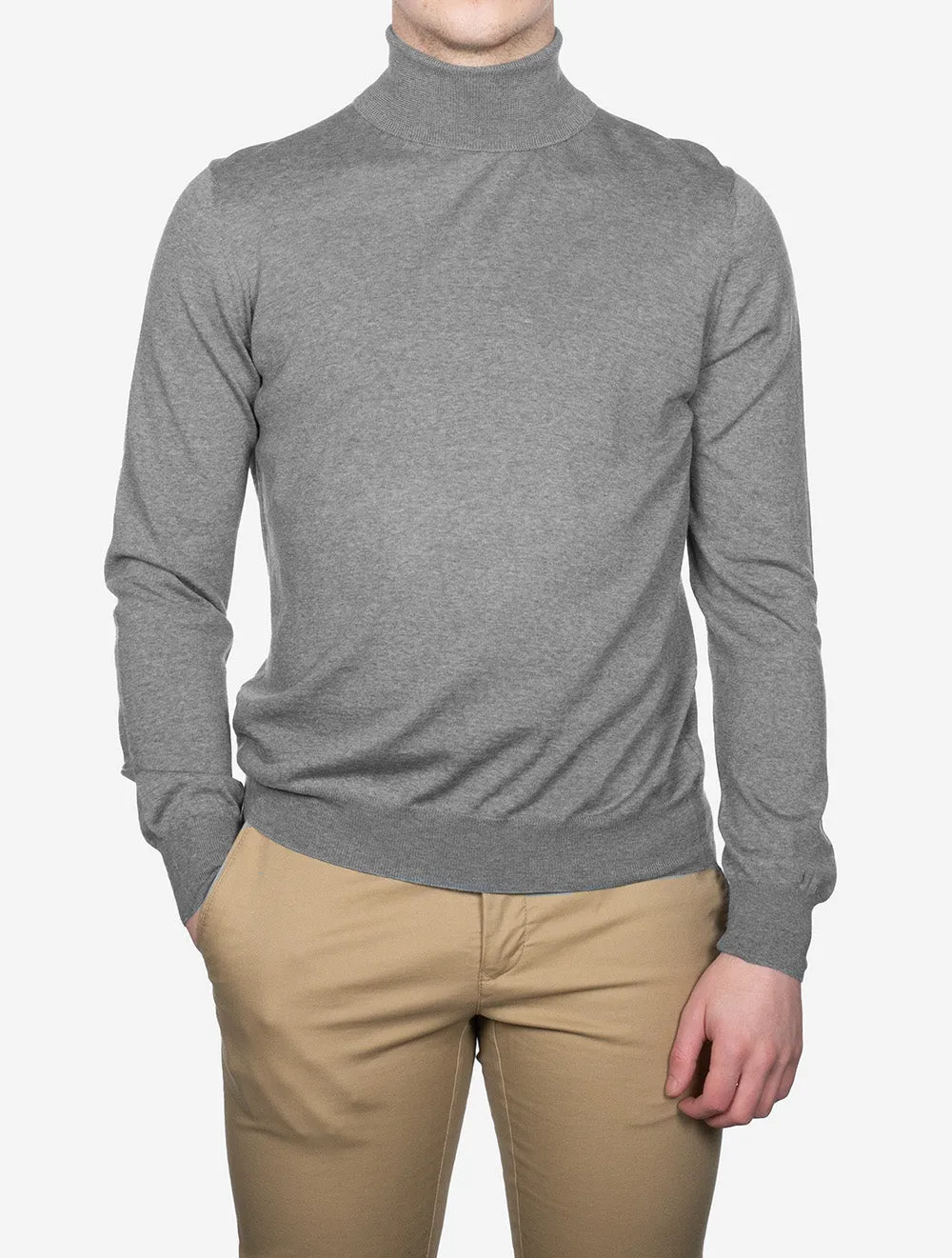 Turtle Neck Knitwear Grey
