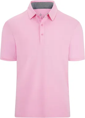 V VALANCH Mens Golf Polo Shirt Short Sleeve Performance Moisture-Wicking Cationic Shirt Casual Sports Tennis Shirt