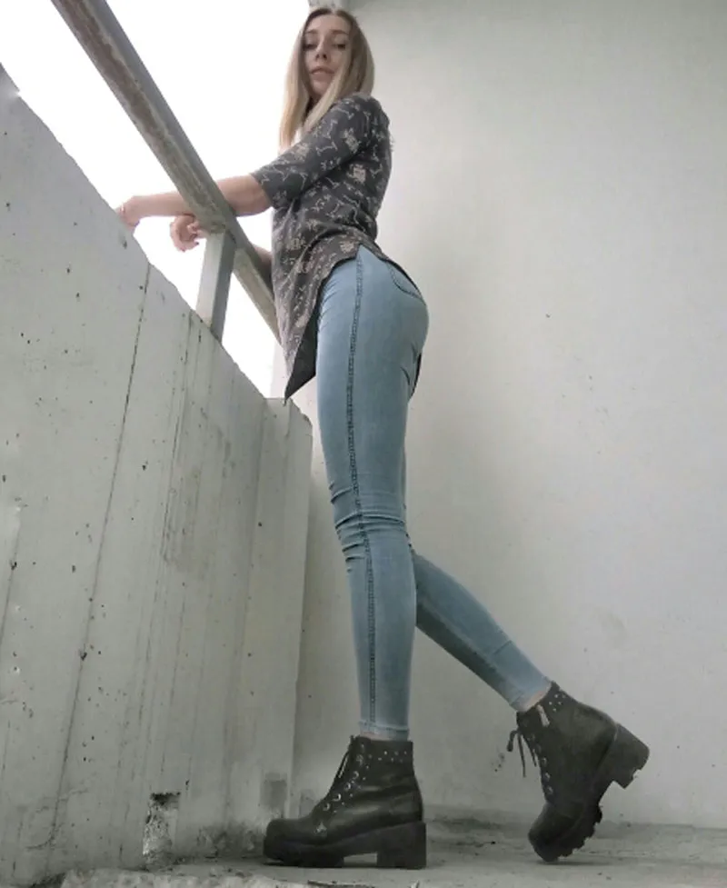 VenusFox Push Up Vintage High Waist Jeans