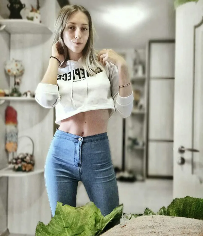VenusFox Push Up Vintage High Waist Jeans
