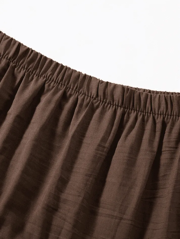Vintage Tiered Midi Skirt
