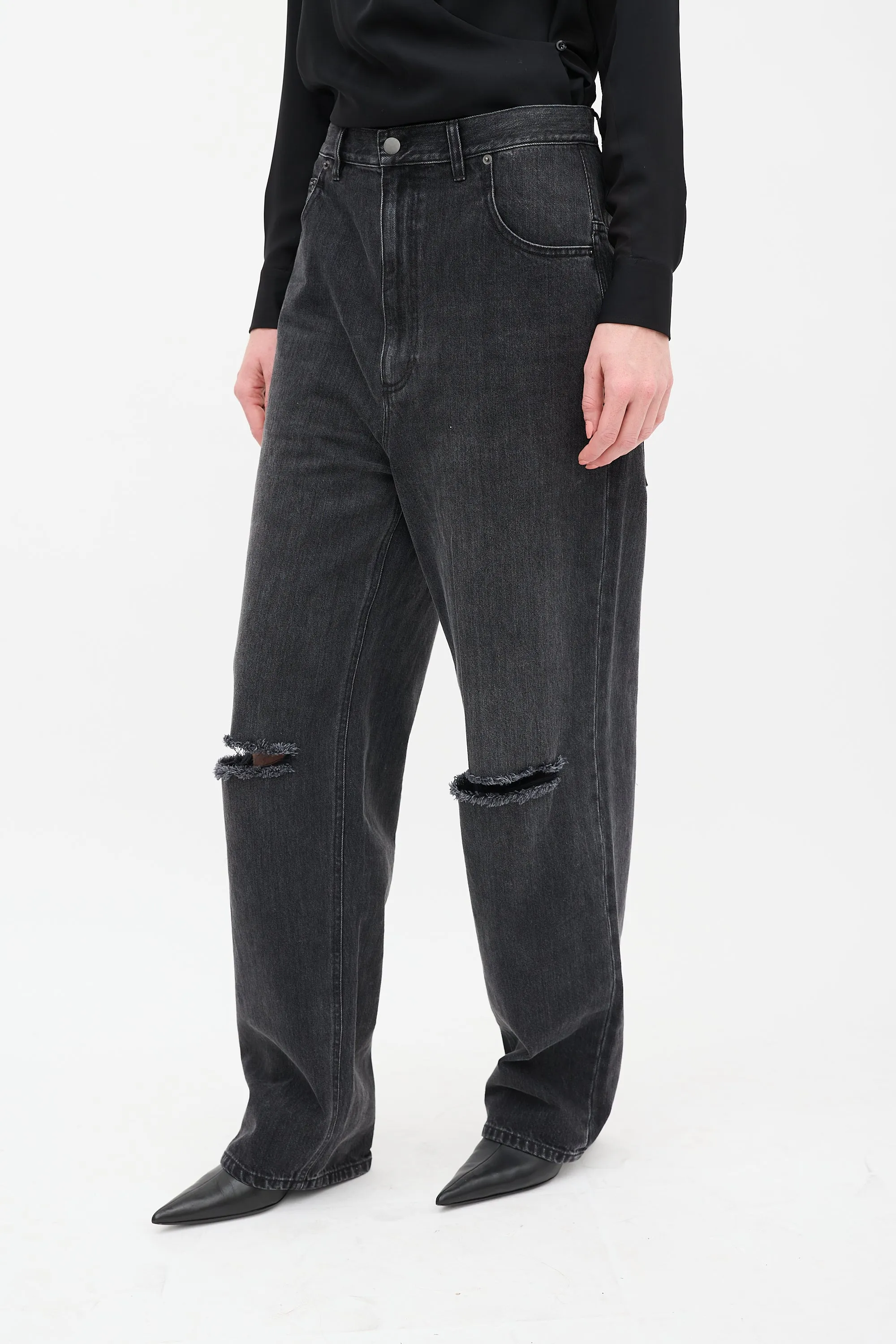 Washed Black Ryder Ripped Jeans