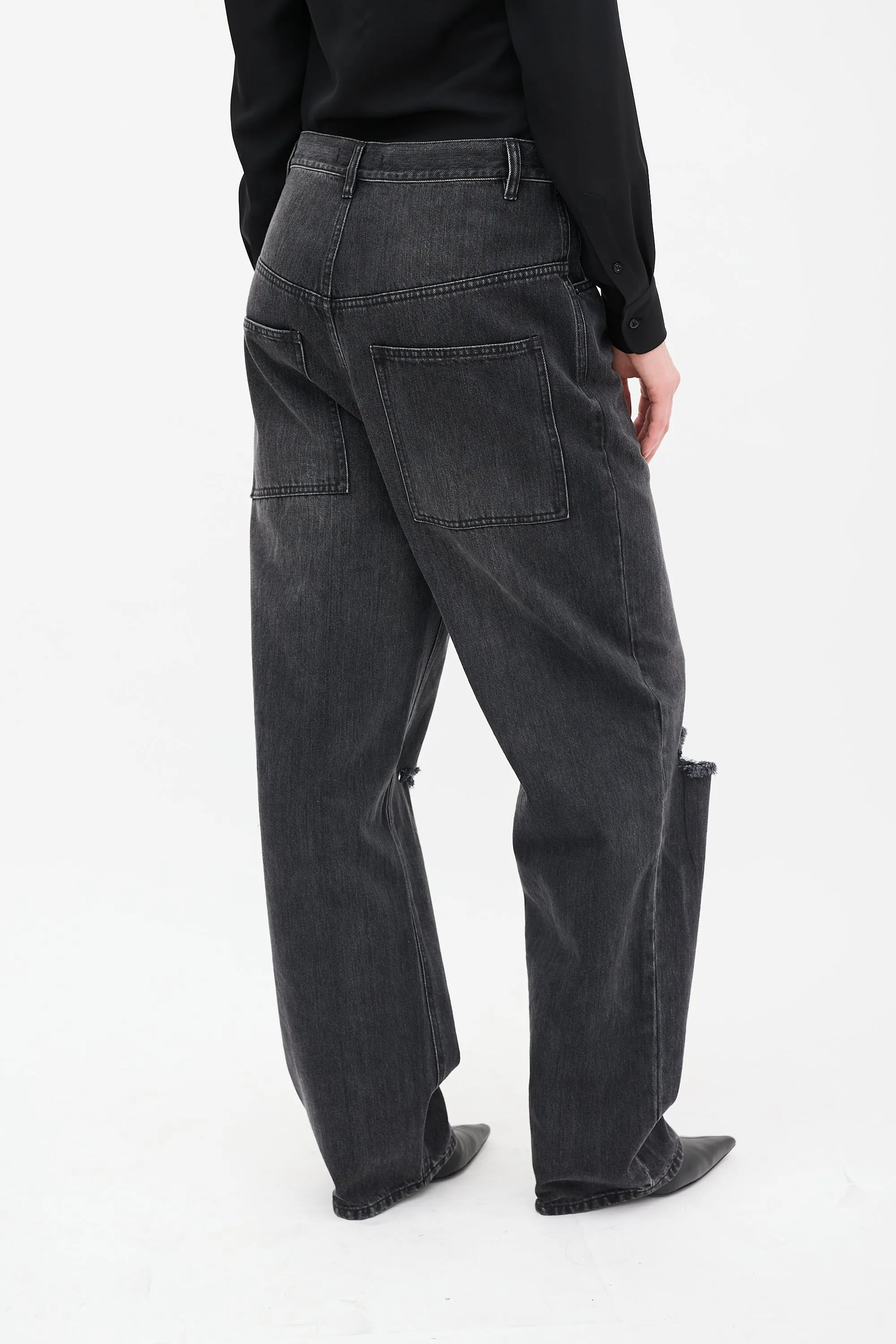Washed Black Ryder Ripped Jeans