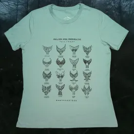 Womens Mermaid Tail Chart crewneck t-shirt