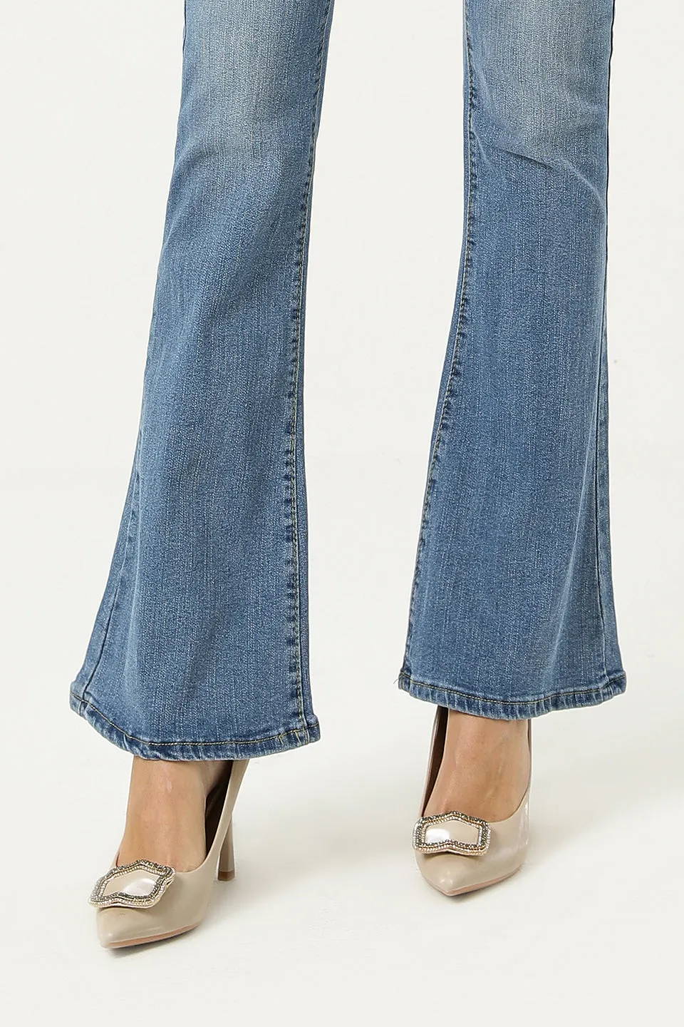 Yeknu Streetwear Women&#39;s Jeans Solid Color Denim Trousers Stright Leg Pants Autumn Winter Leisure Fashion Jeans Pants For Female